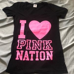 victorias secret pink t-shirt